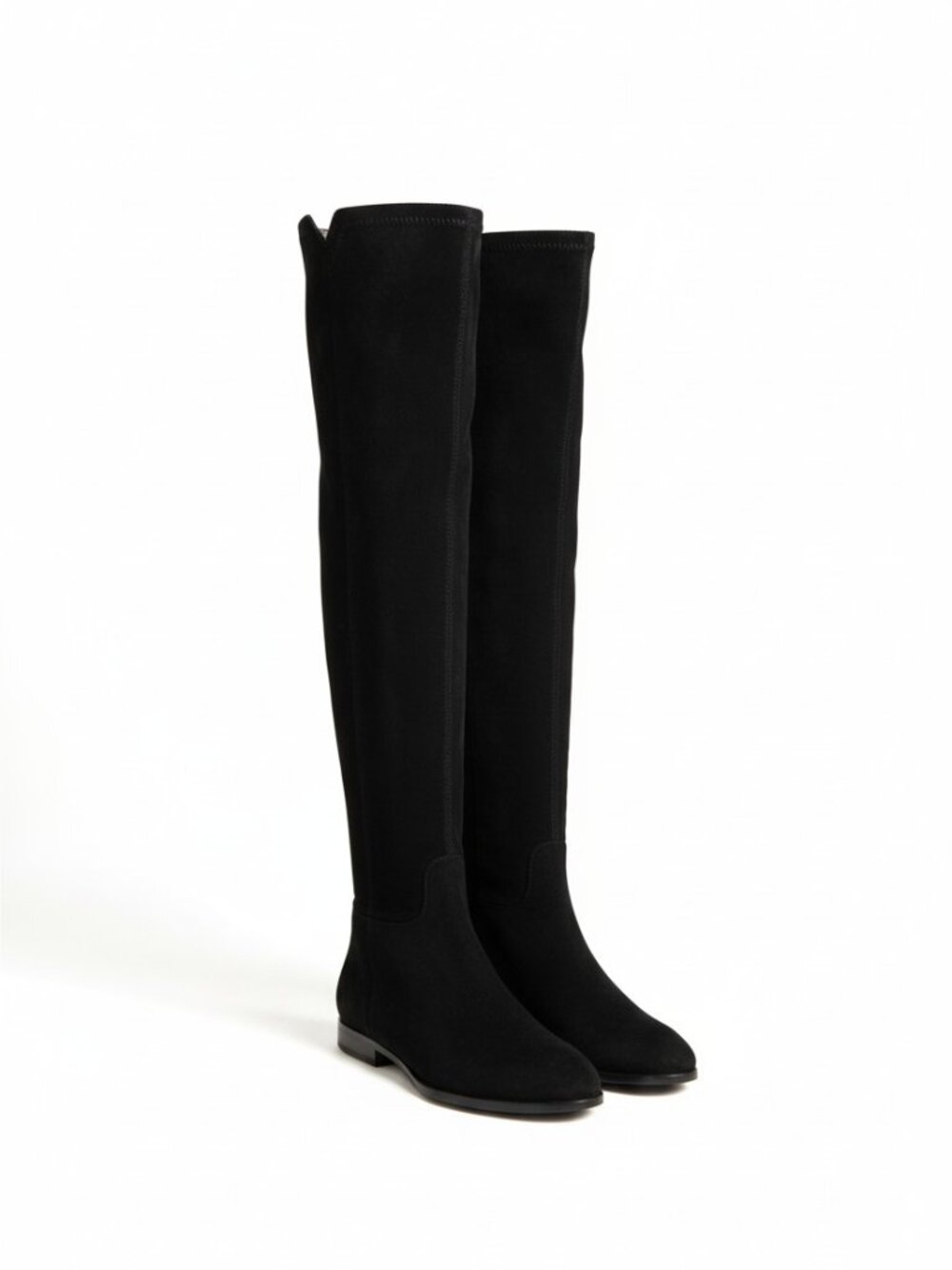 ASH Suede Jess Tall Black Over The Knee Boots 5.5 New With Box